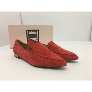 Ivanka Trump Zarina Orange Coral Suede Women's Slip On Loafers Flats Size 5.5 M